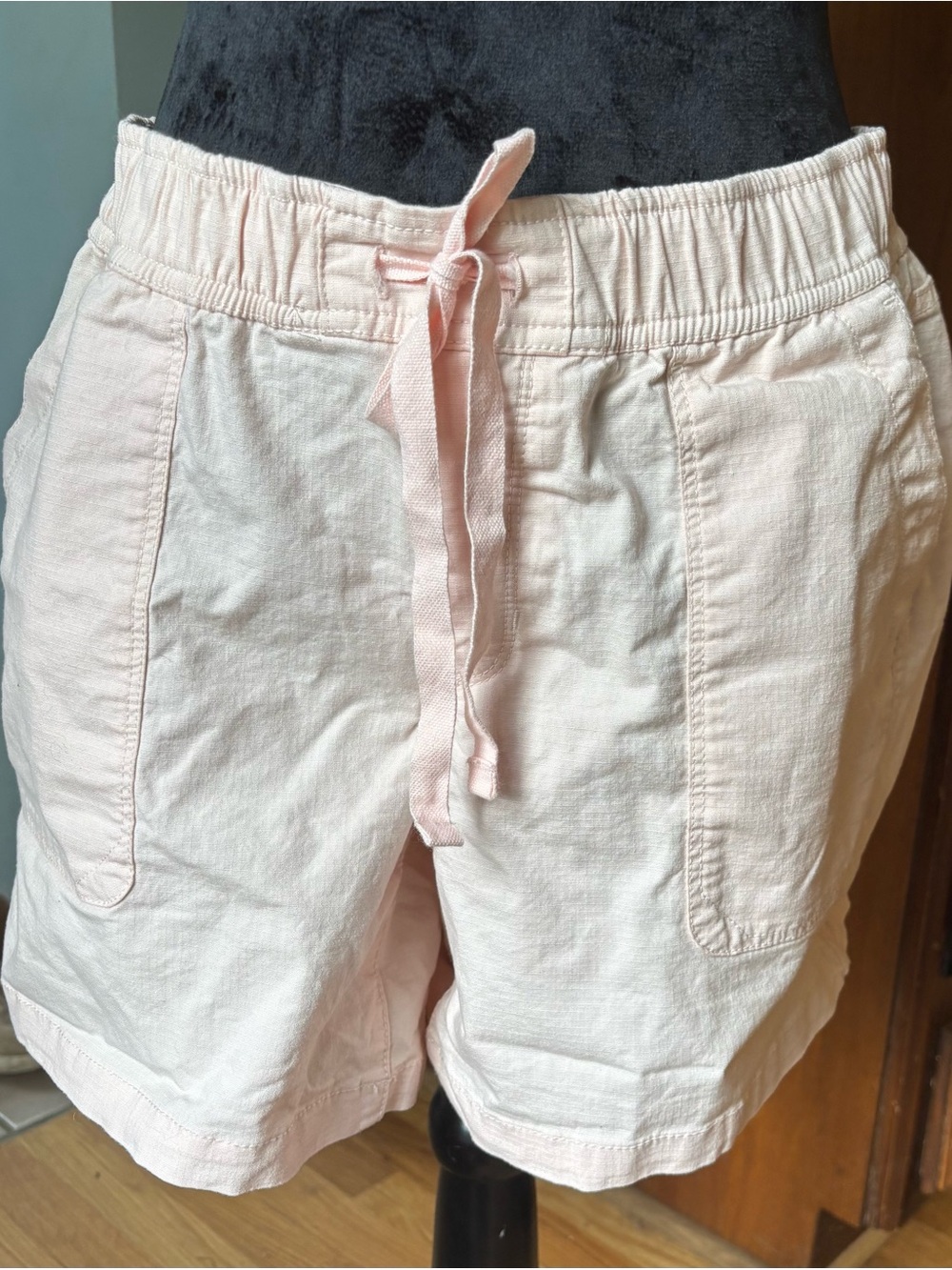 The North Face Women's Light Pink Drawstring Athletic Shorts